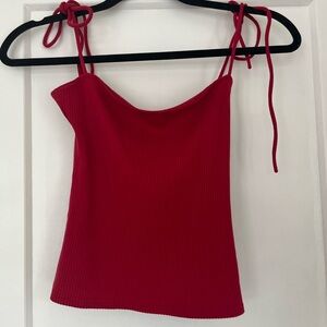 Reformation Red Spaghetti Strap
